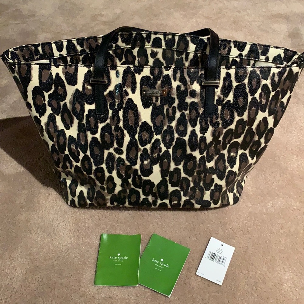 Large Kate Spade leopard Bag